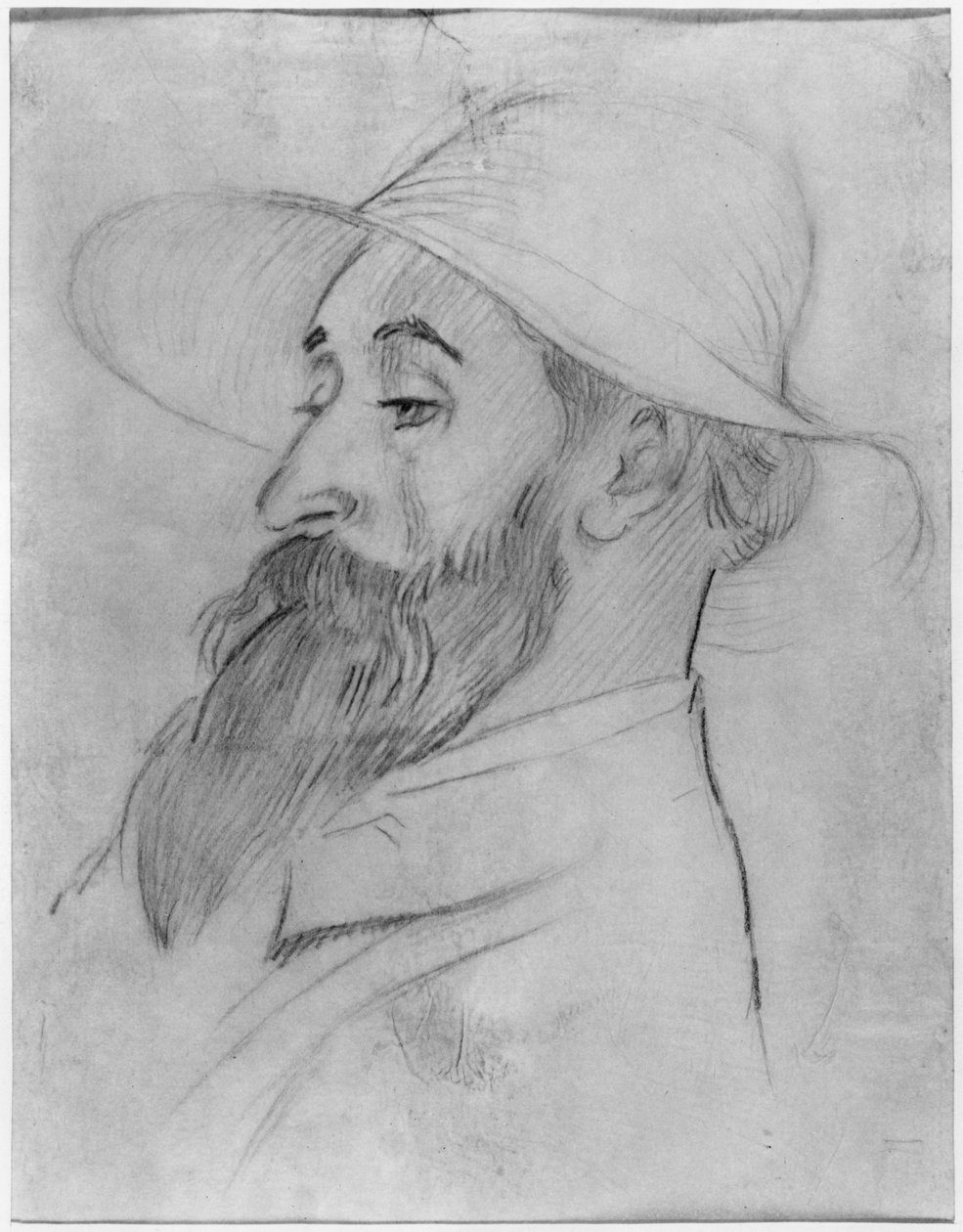 Aristide Maillol，1902年（铅笔和木炭在纸上） 作者 莫里斯·丹尼斯（Maurice Denis）
