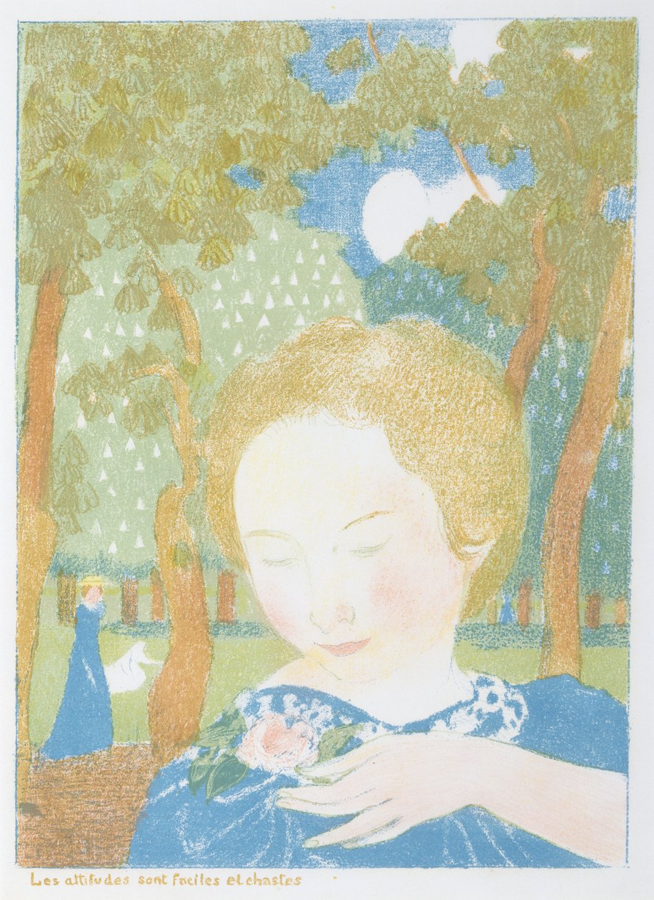 1895年出版的Love系列中的态度简单而纯洁 作者 莫里斯·丹尼斯（Maurice Denis）