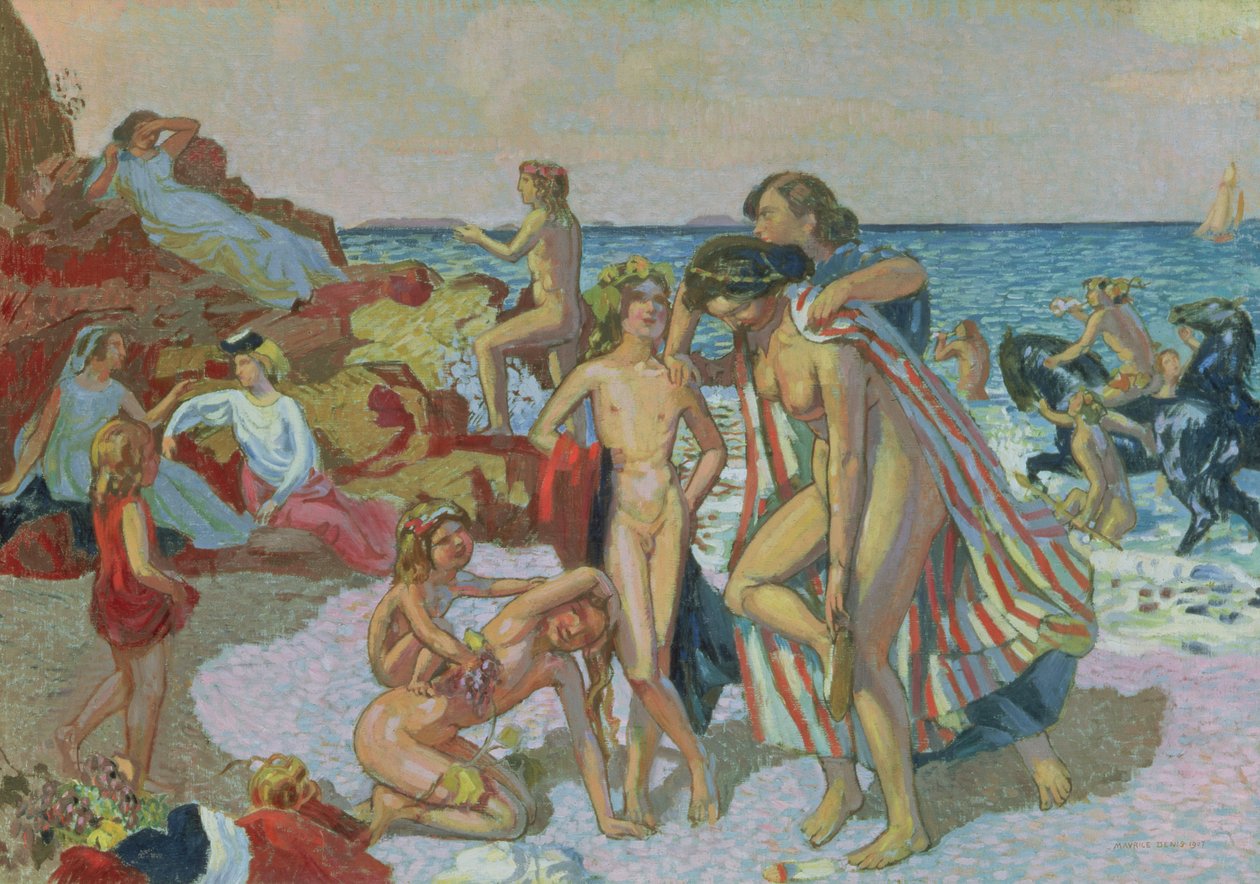Bacchus和Ariadne，1907年 作者 莫里斯·丹尼斯（Maurice Denis）