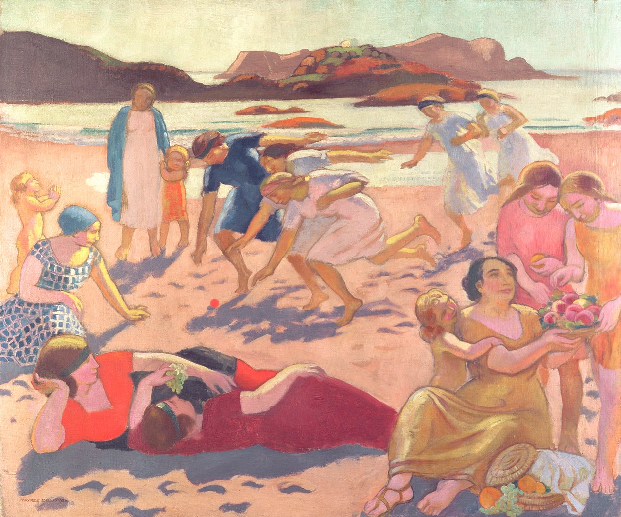 1922年在海滩上的球赛 作者 莫里斯·丹尼斯（Maurice Denis）