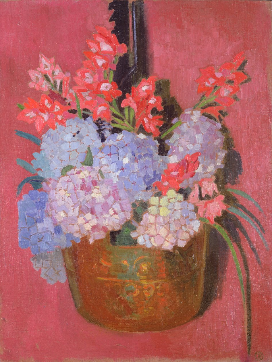 铜坩埚与绣球花，1916年 作者 莫里斯·丹尼斯（Maurice Denis）