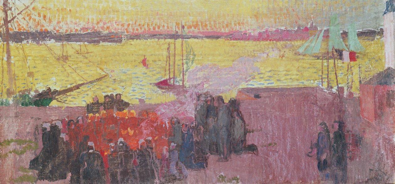 1895年Ile Tudy的圣让之火 作者 莫里斯·丹尼斯（Maurice Denis）