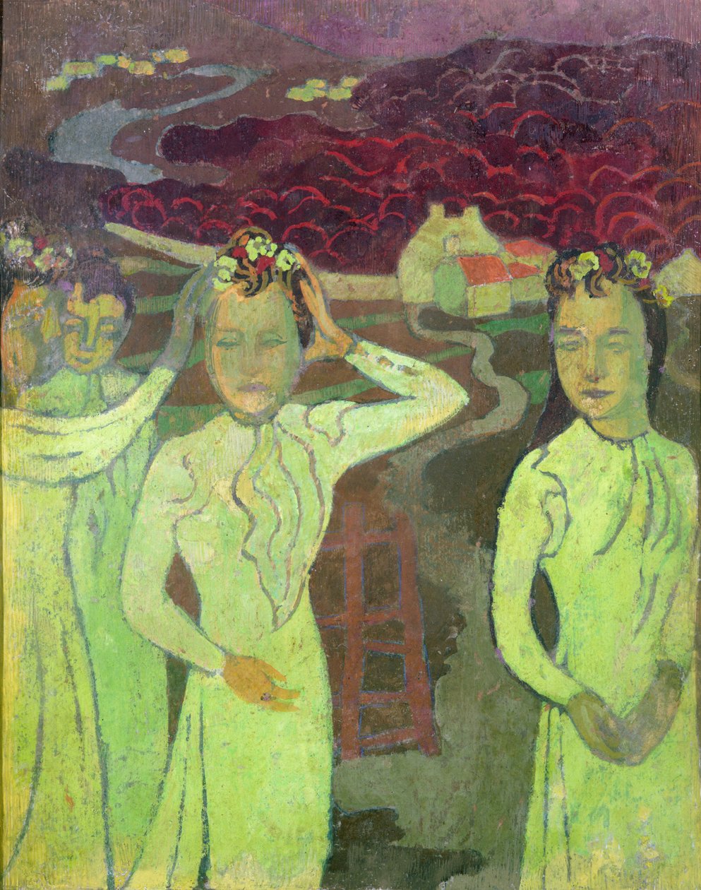 首次研究1892年Marthe的三幅肖像 作者 莫里斯·丹尼斯（Maurice Denis）
