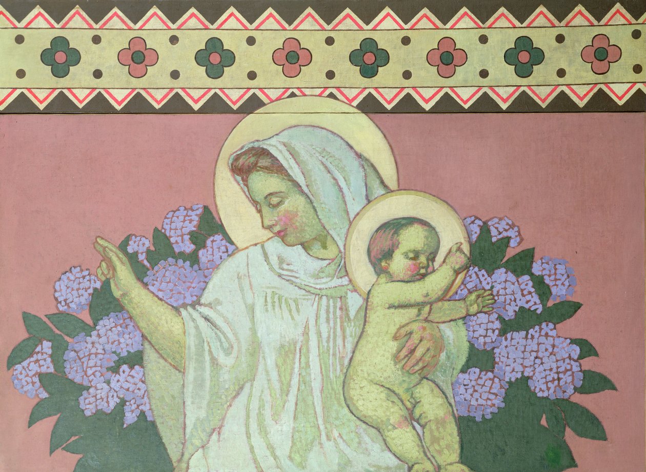 Grace，1908年Perros-Guirac艺术家家居装饰的中央部分 作者 莫里斯·丹尼斯（Maurice Denis）
