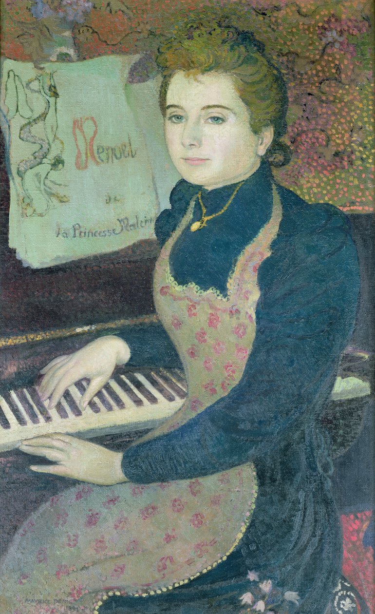 1891年在马丁公主的钢琴或小步舞曲上演奏 作者 莫里斯·丹尼斯（Maurice Denis）