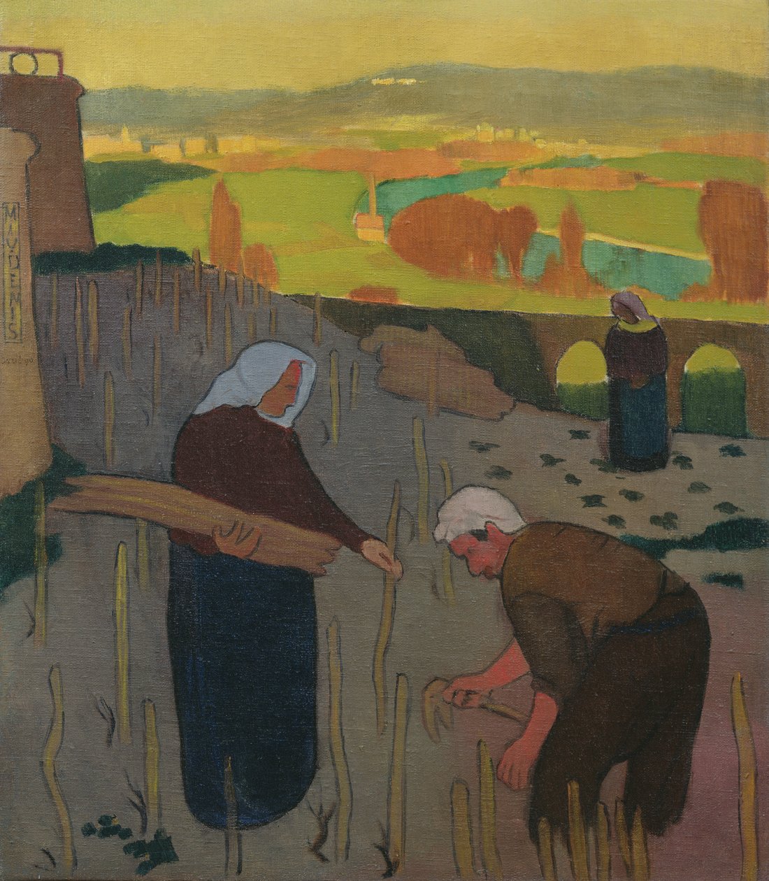 纪念晚报II或者Le Pecq的葡萄园，1890年 作者 莫里斯·丹尼斯（Maurice Denis）