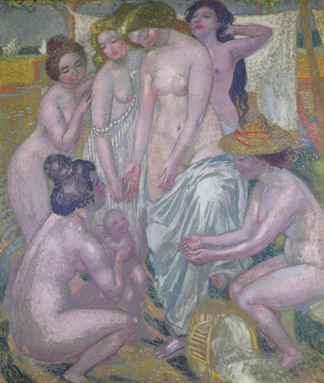 1900年，摩西从水中救了出来 作者 莫里斯·丹尼斯（Maurice Denis）
