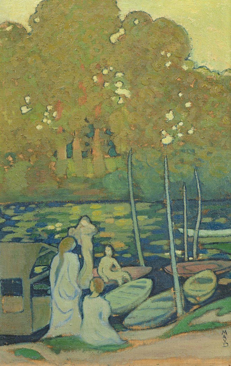 若虫，或在Port-Marly的塞纳河，1890年 作者 莫里斯·丹尼斯（Maurice Denis）