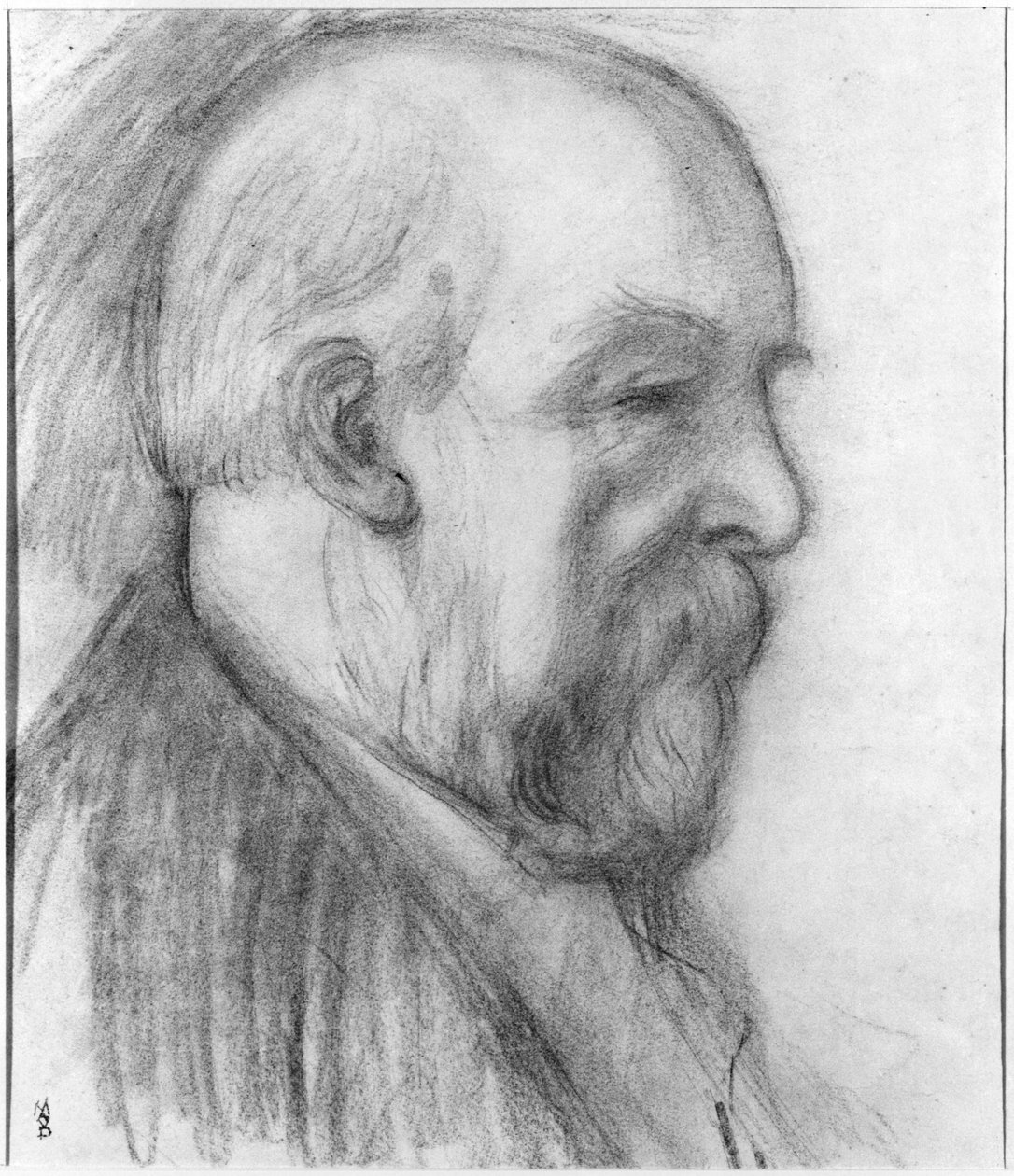 Odilon Redon（1840-1916）1899（木炭） 作者 莫里斯·丹尼斯（Maurice Denis）