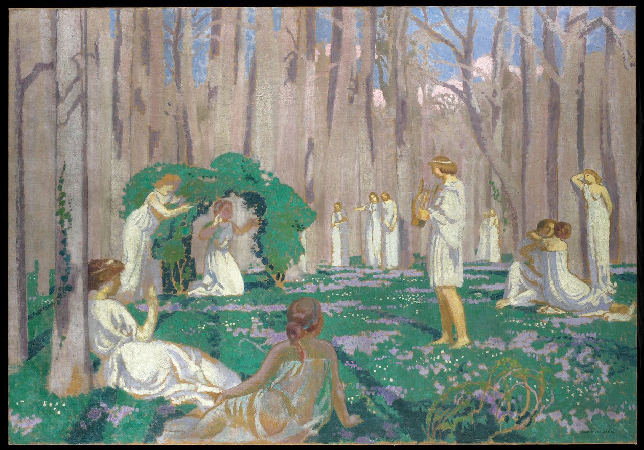 Orpheus和Eurydice，1910 作者 莫里斯·丹尼斯（Maurice Denis）