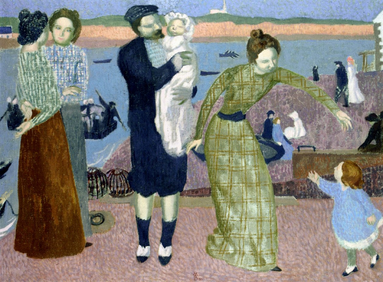 巴黎人在海边，1899年 作者 莫里斯·丹尼斯（Maurice Denis）