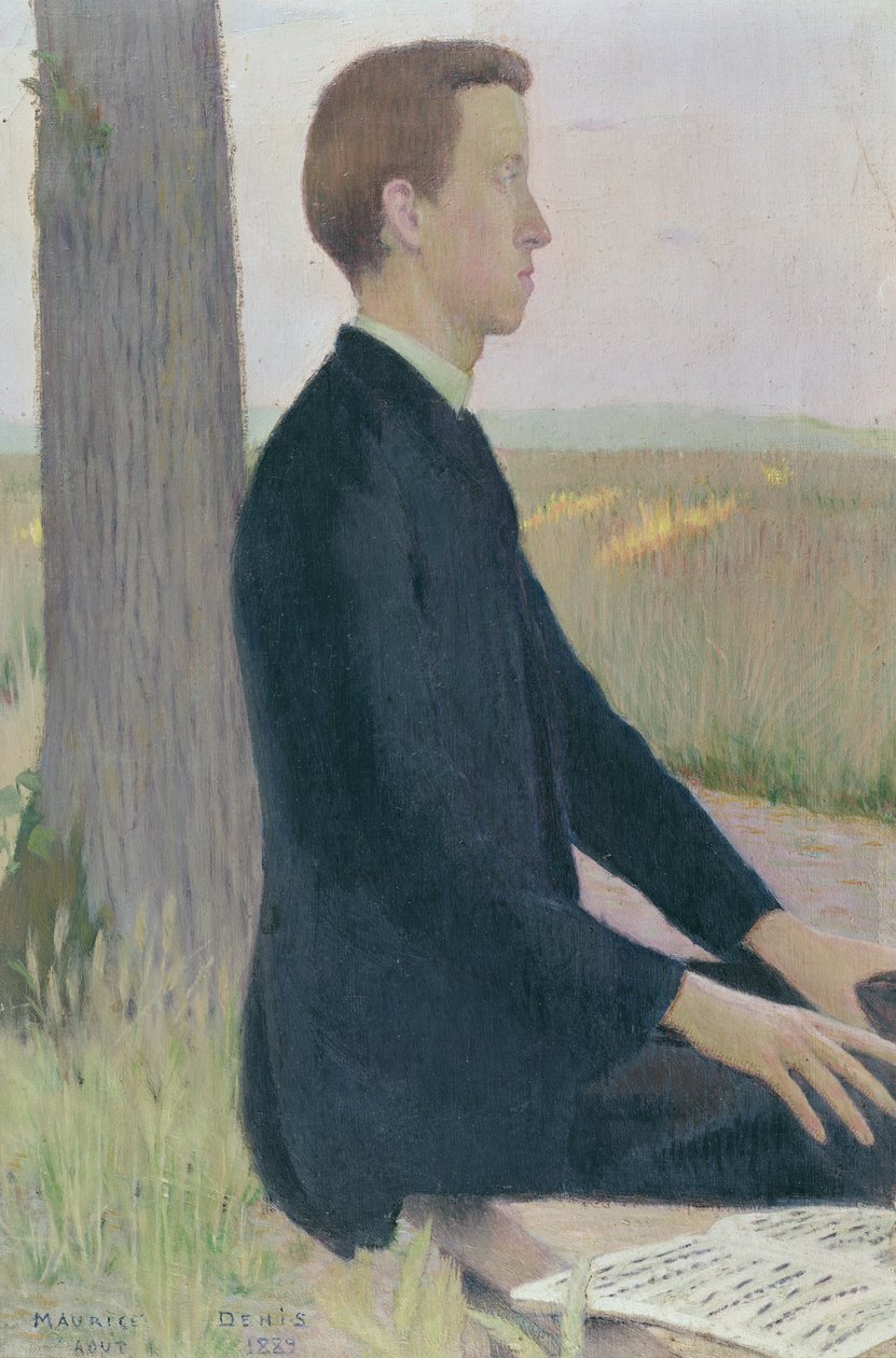Raphael Lemeunier的肖像，1889年 作者 莫里斯·丹尼斯（Maurice Denis）