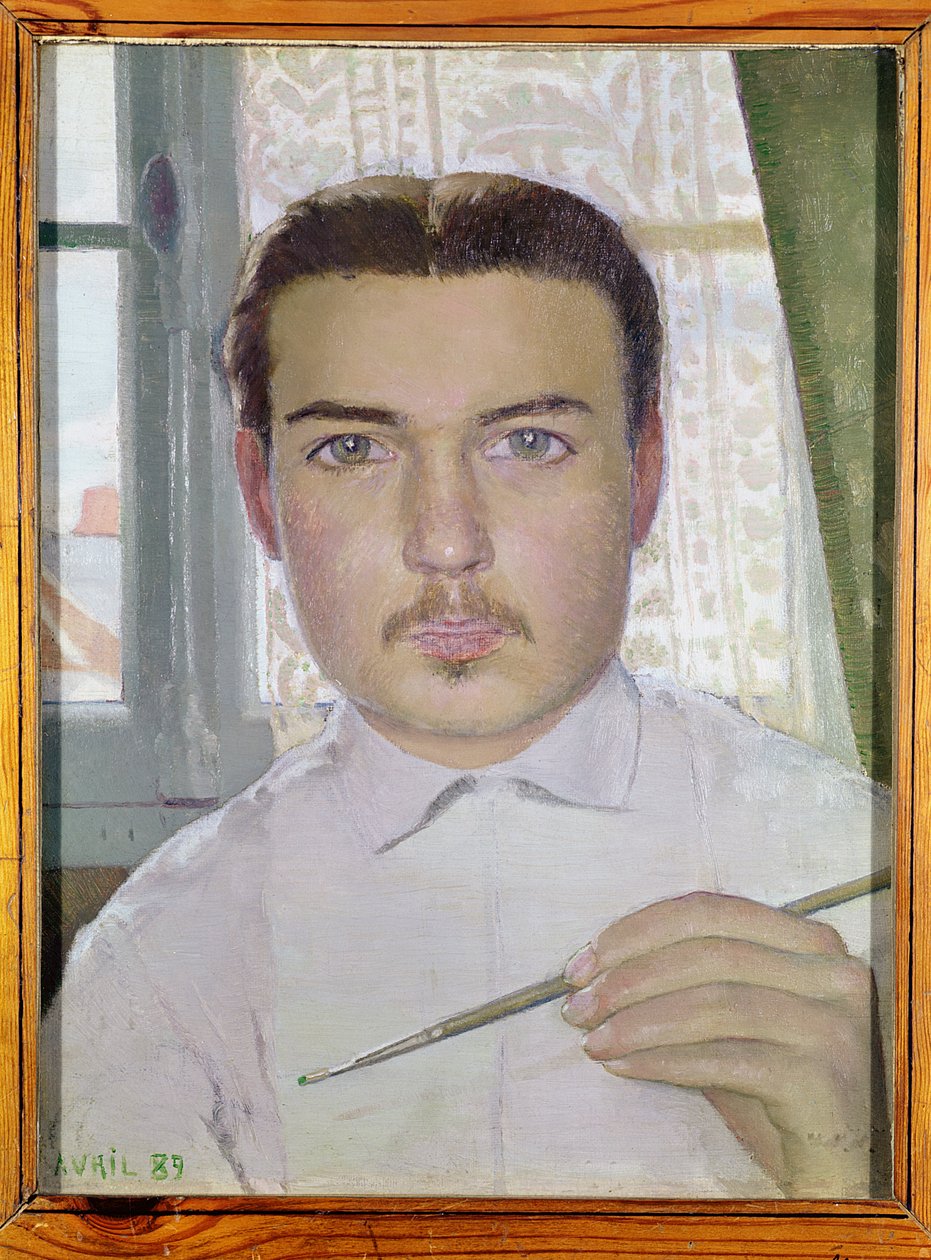 自画像1889年4月18岁 作者 莫里斯·丹尼斯（Maurice Denis）