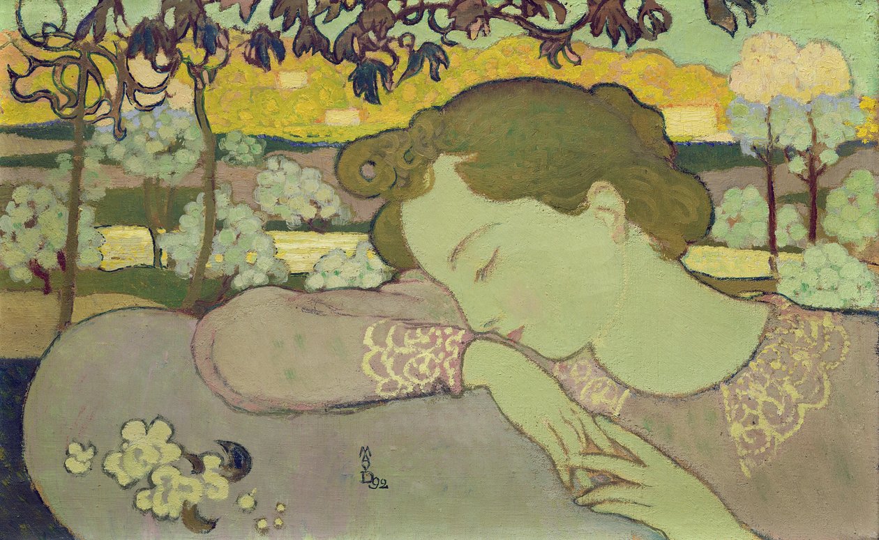 睡女人，1892年 作者 莫里斯·丹尼斯（Maurice Denis）