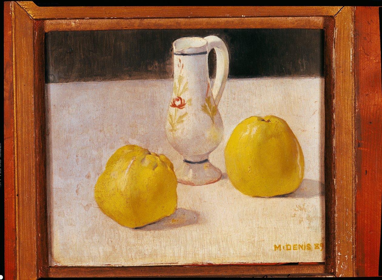 静物与苹果，1889年 作者 莫里斯·丹尼斯（Maurice Denis）