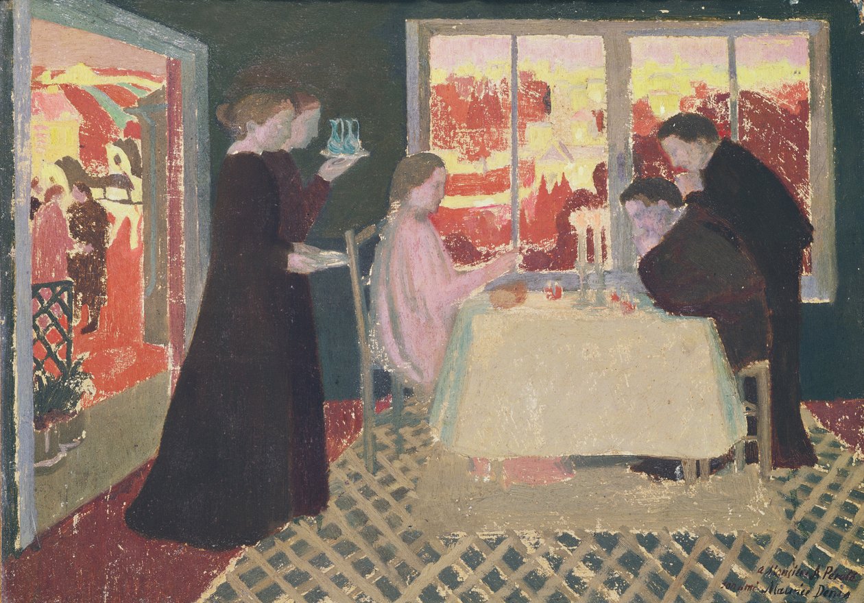 研究1894年艾玛斯的晚餐 作者 莫里斯·丹尼斯（Maurice Denis）