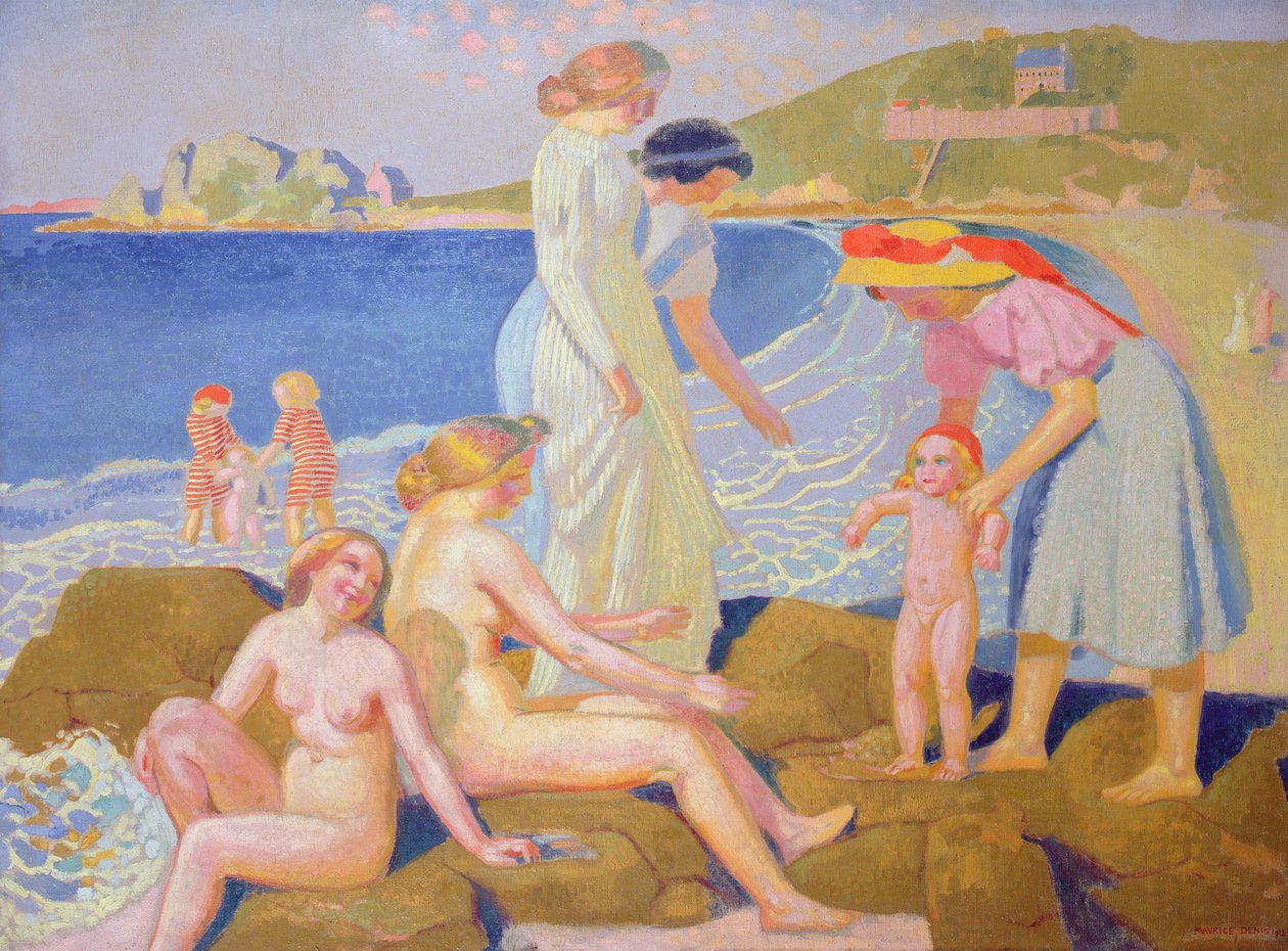 大海滩，1912年 作者 莫里斯·丹尼斯（Maurice Denis）