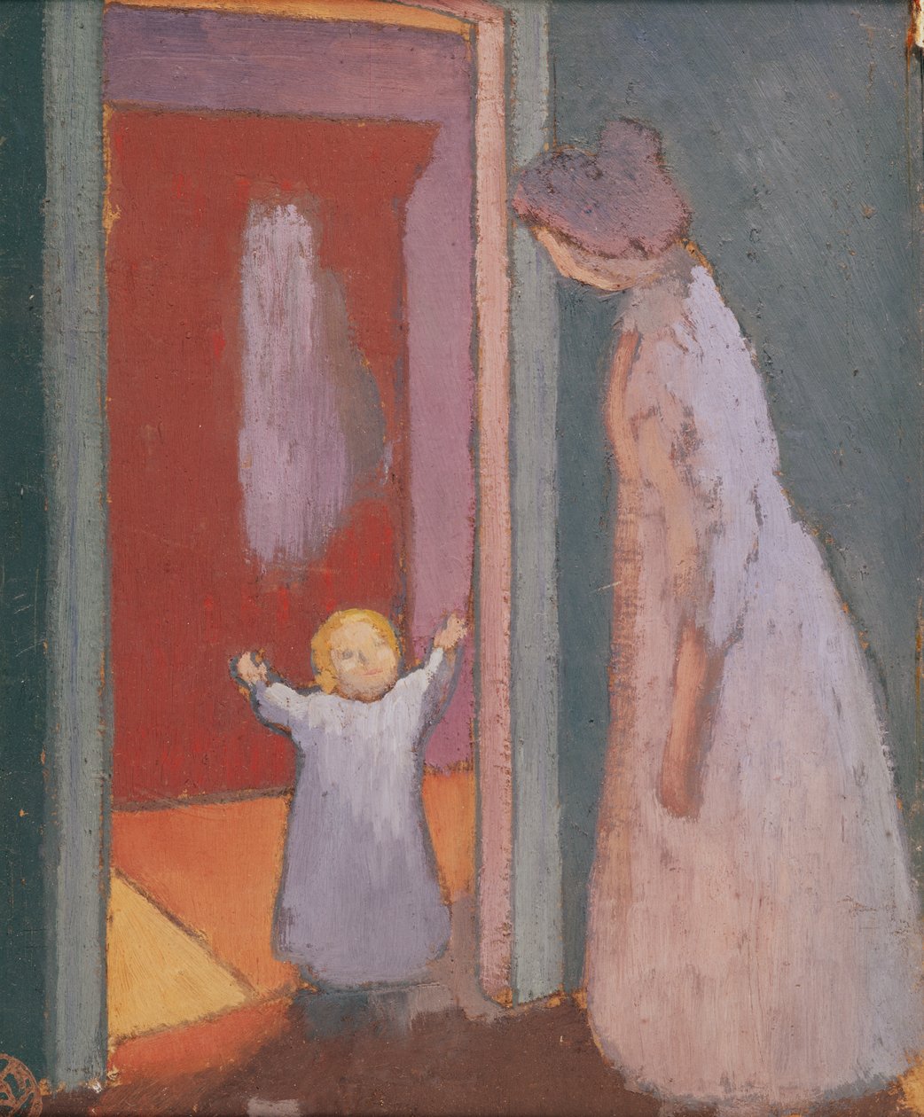 门口的孩子，1897年 作者 莫里斯·丹尼斯（Maurice Denis）