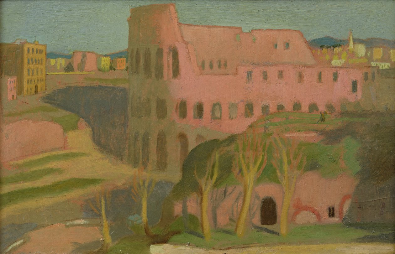 斗兽场，c.1898（油卡） 作者 莫里斯·丹尼斯（Maurice Denis）
