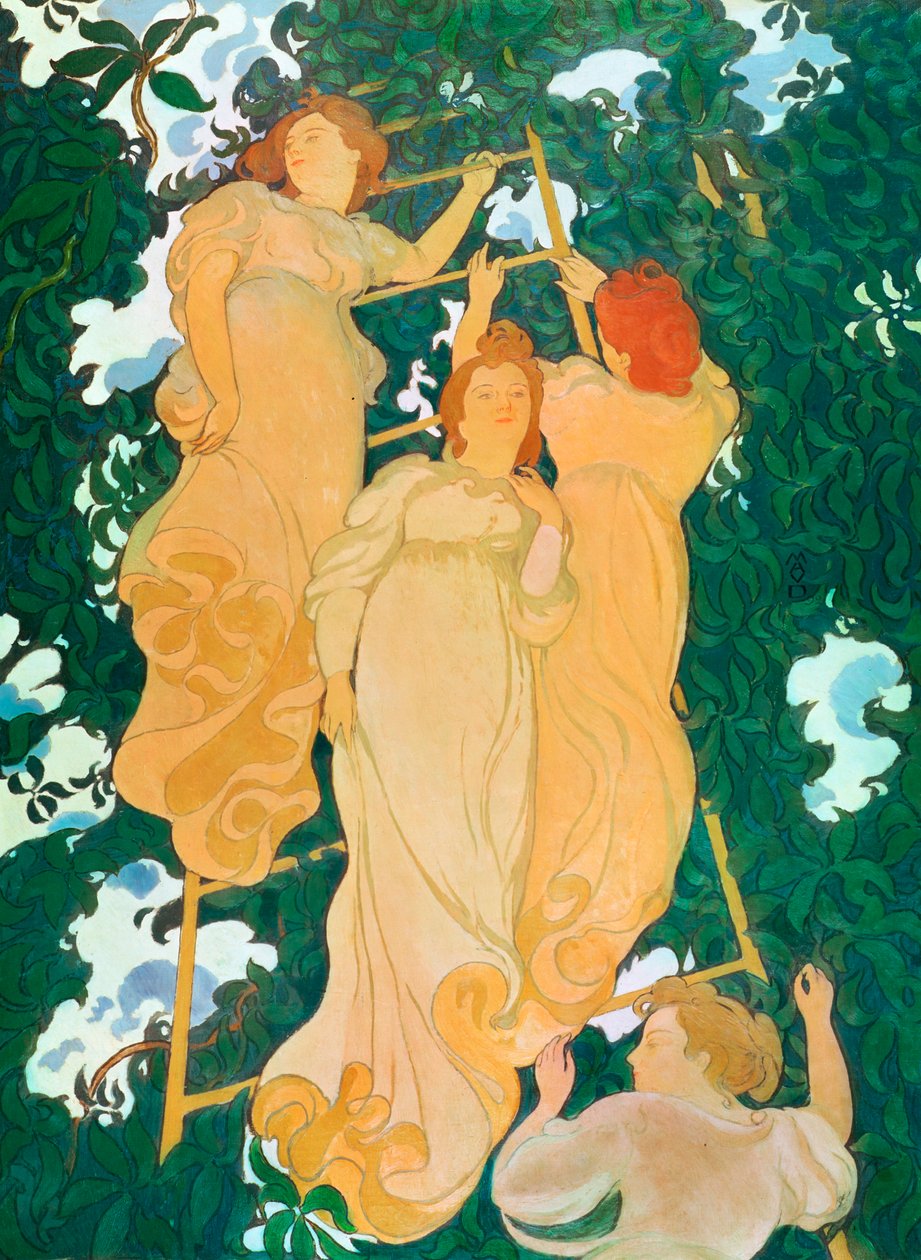 叶子中的阶梯，1892年 作者 莫里斯·丹尼斯（Maurice Denis）