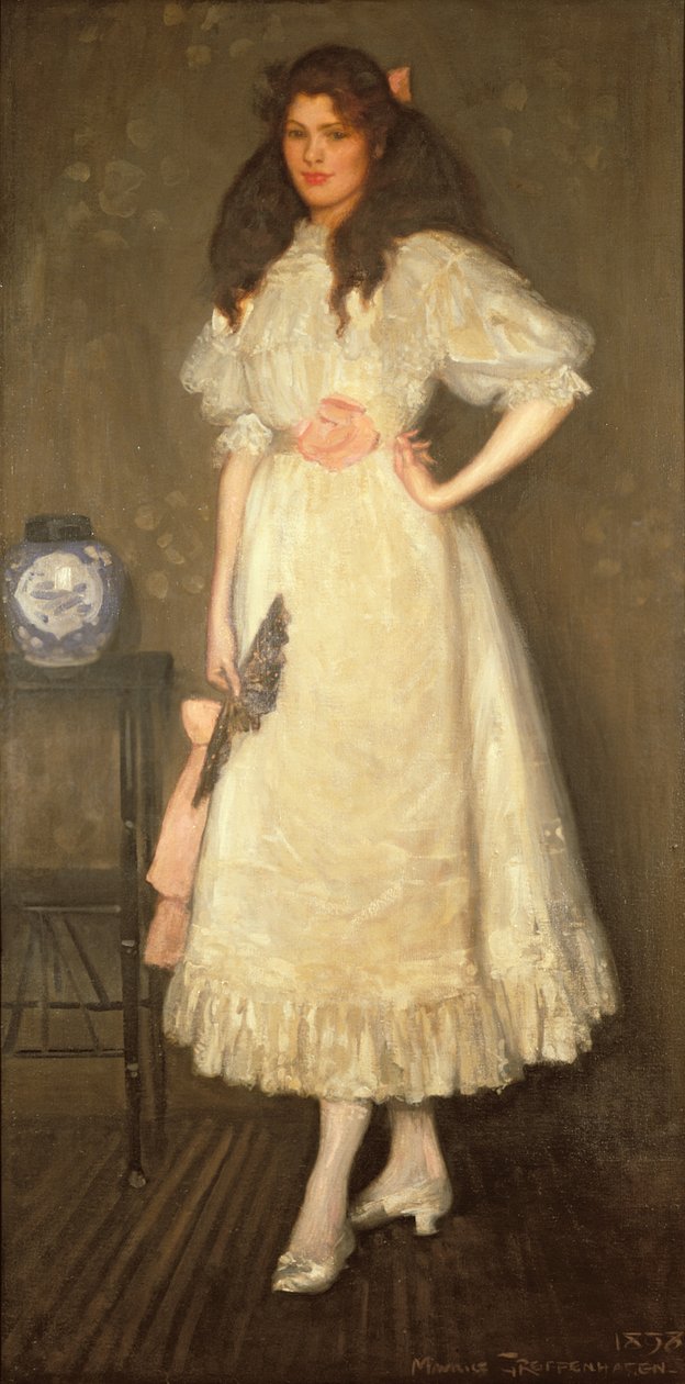 肖比尔沃勒小姐的肖像，1898年 作者 莫里斯·格里芬哈根（Maurice Greiffenhagen）