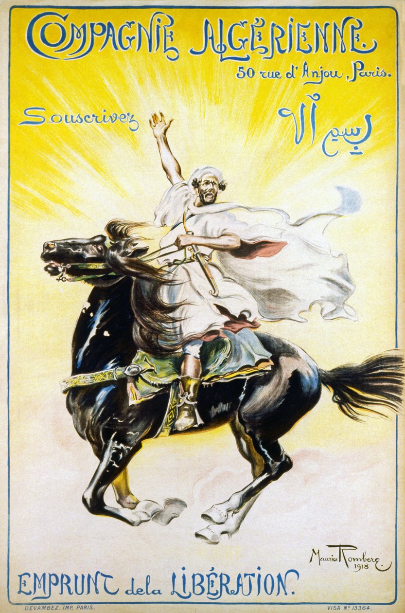 阿尔及利亚公司 - 订阅 -  Liberty Loan，1918 作者 莫里斯·隆伯格