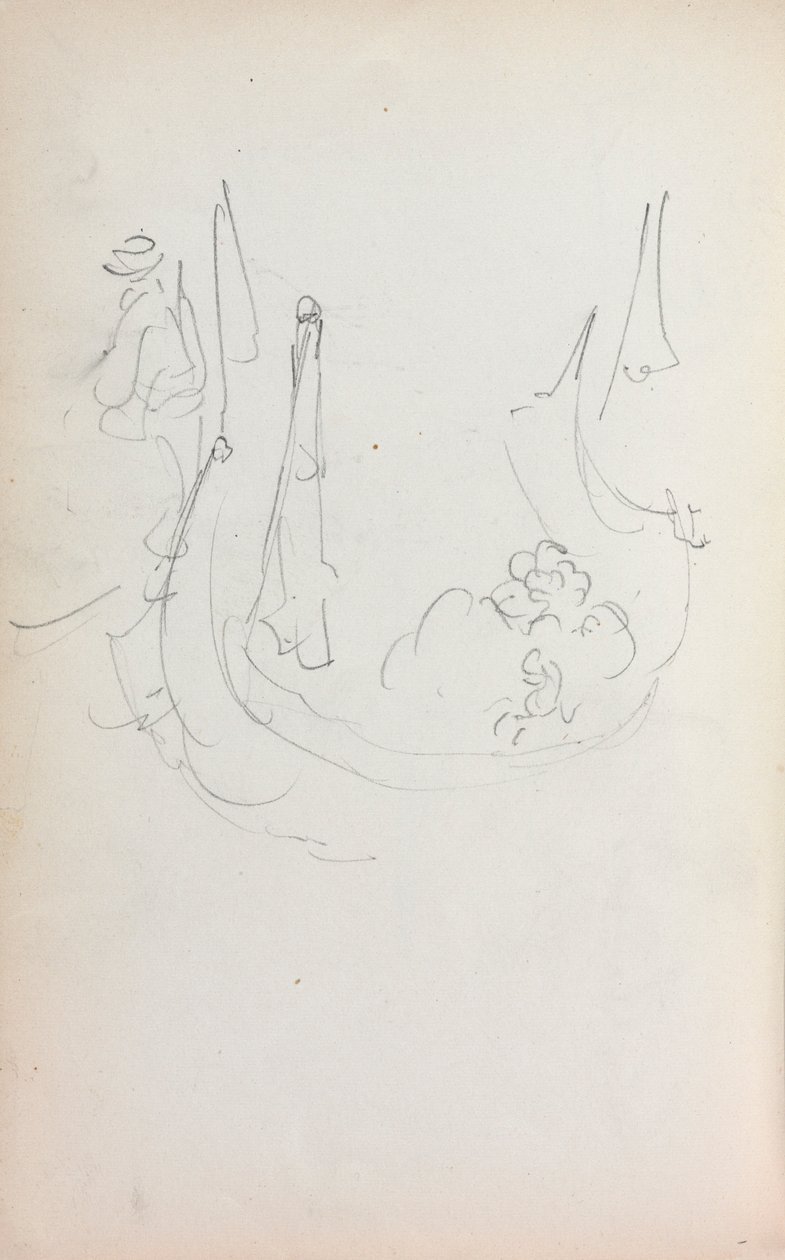 意大利素描本：缆车，第1898-1899页，第35页。 作者 莫里斯·巴西·普伦德加斯特