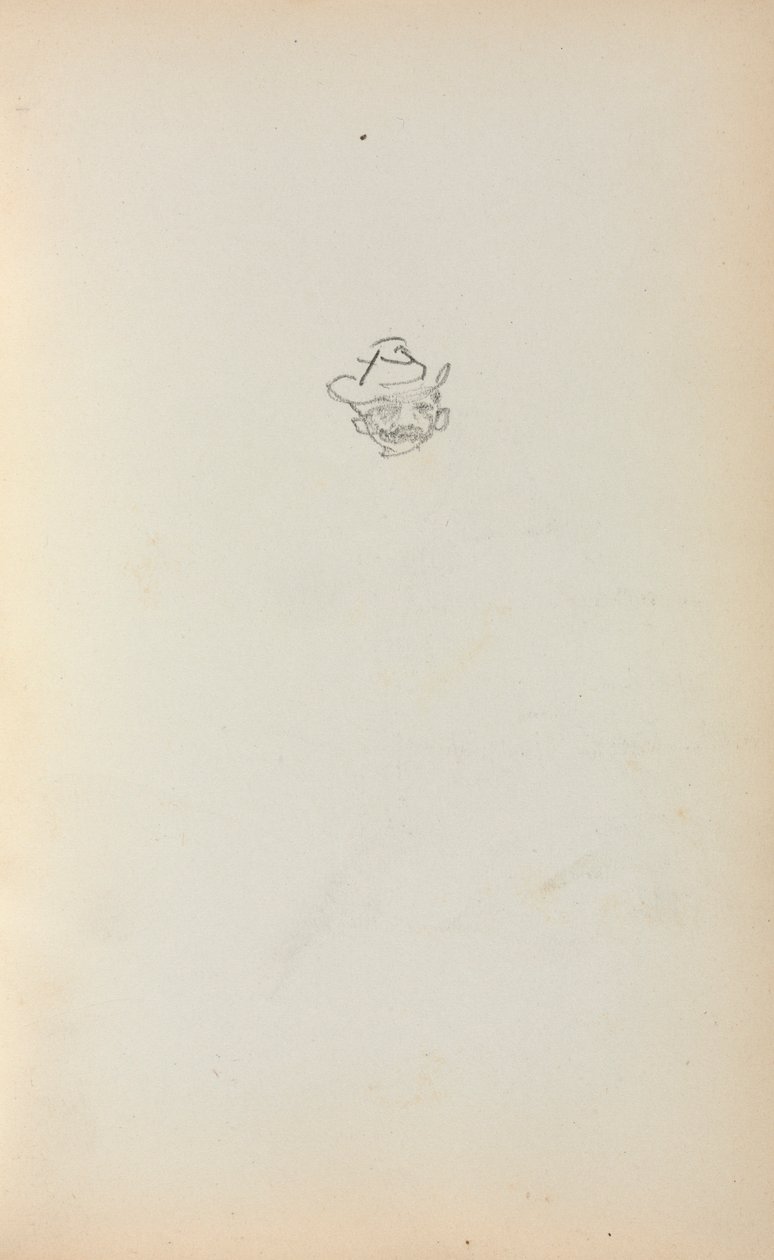 意大利素描本：《男人的头》第223页，1898-1899年。 作者 莫里斯·巴西·普伦德加斯特