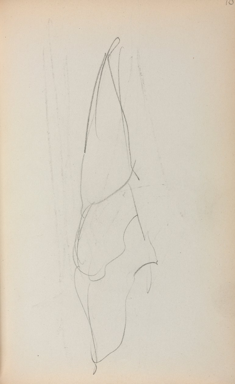 《意大利素描本》，《帆》第70页，1898-1899年。 作者 莫里斯·巴西·普伦德加斯特