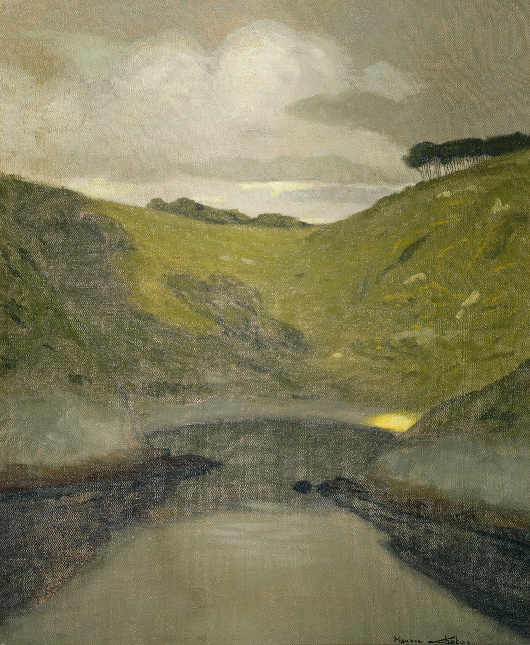风景（布面油画） 作者 莫里斯·查巴斯（Maurice Chabas）