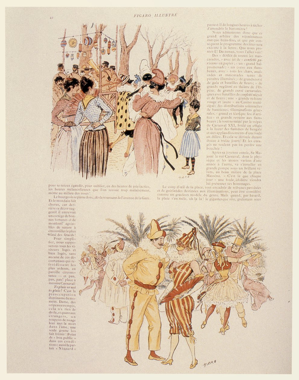 尼斯狂欢节，1894年 作者 莫里斯（Maurice Charles）Mathieu Bonvoisin