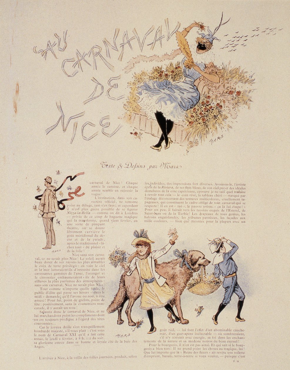 尼斯狂欢节，1894年 作者 莫里斯（Maurice Charles）Mathieu Bonvoisin