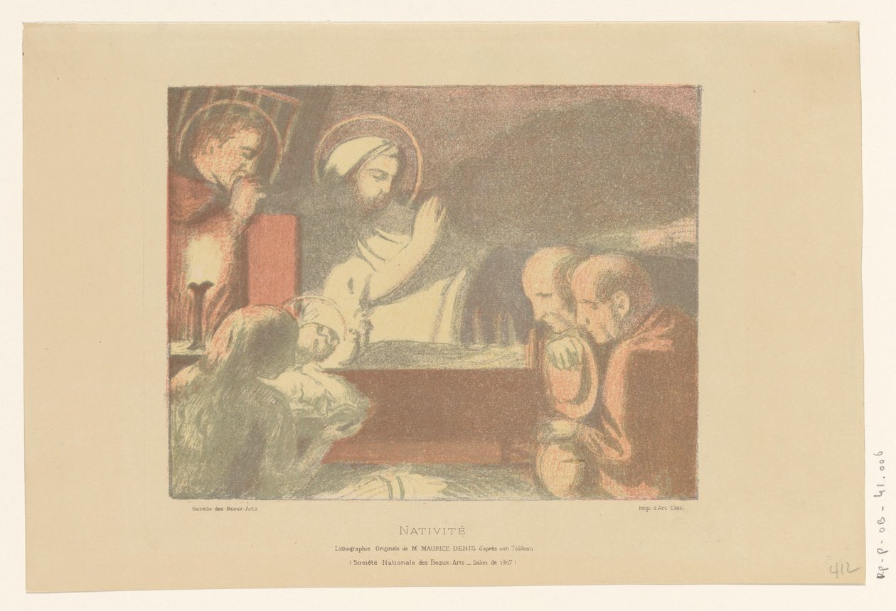 基督圣婴崇拜
耶稣诞生 作者 莫里斯·丹尼斯（Maurice Denis）