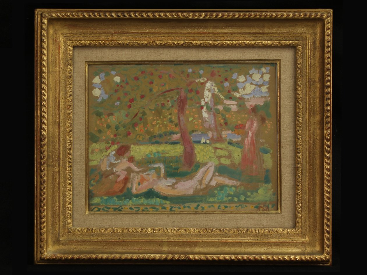 秋天的野蛮人或在苹果树下 作者 莫里斯·丹尼斯（Maurice Denis）