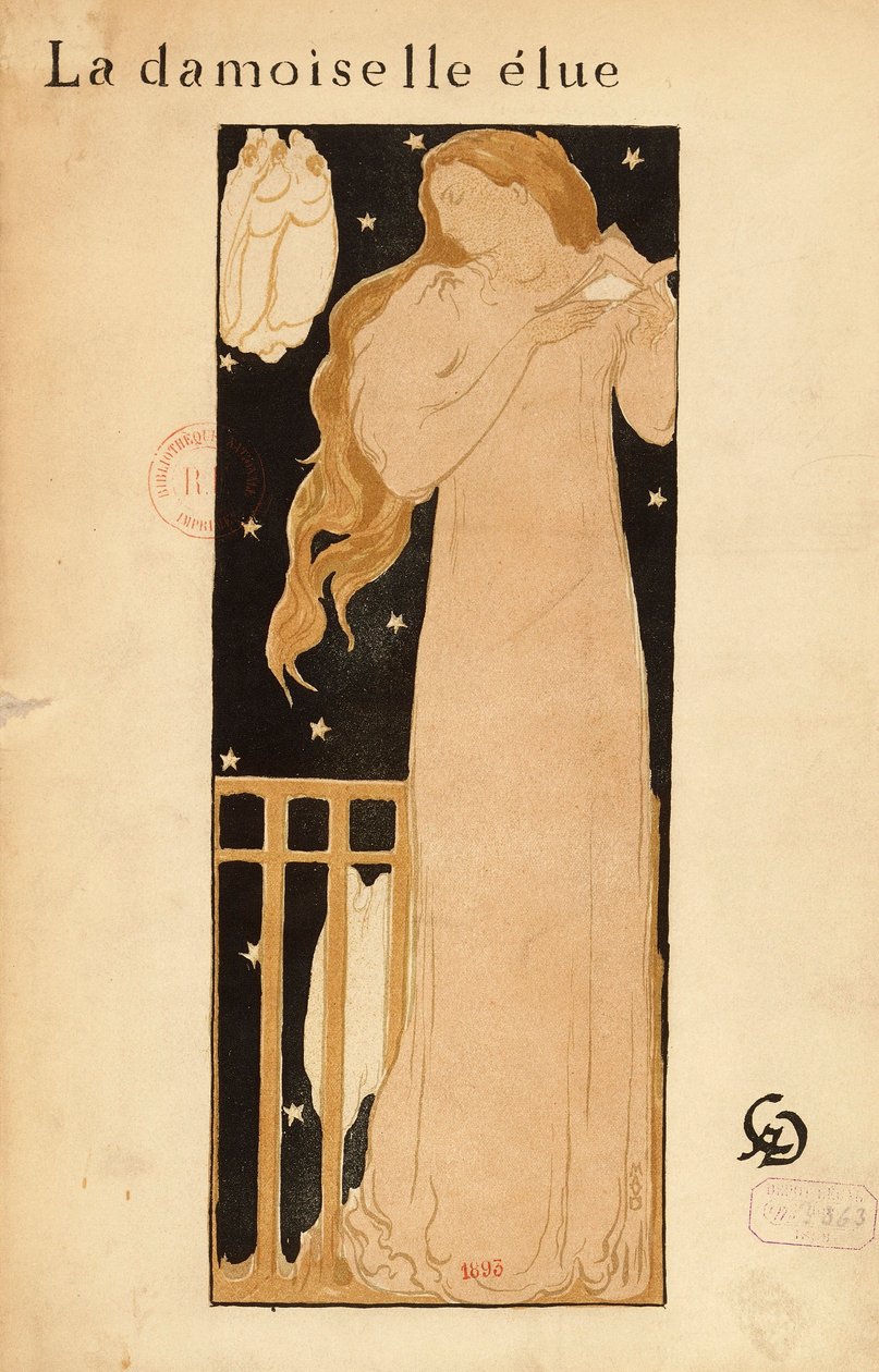 Claude-Achille Debussy（1862-1918），选举的少女 作者 莫里斯·丹尼斯（Maurice Denis）