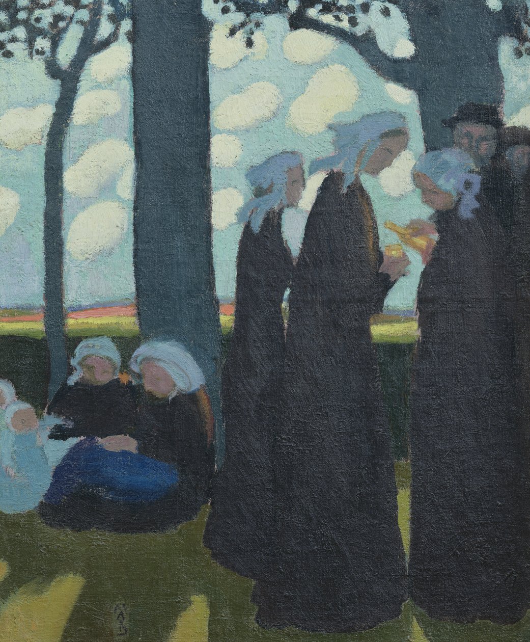 晚上在Binic附近，c.1895 作者 莫里斯·丹尼斯（Maurice Denis）