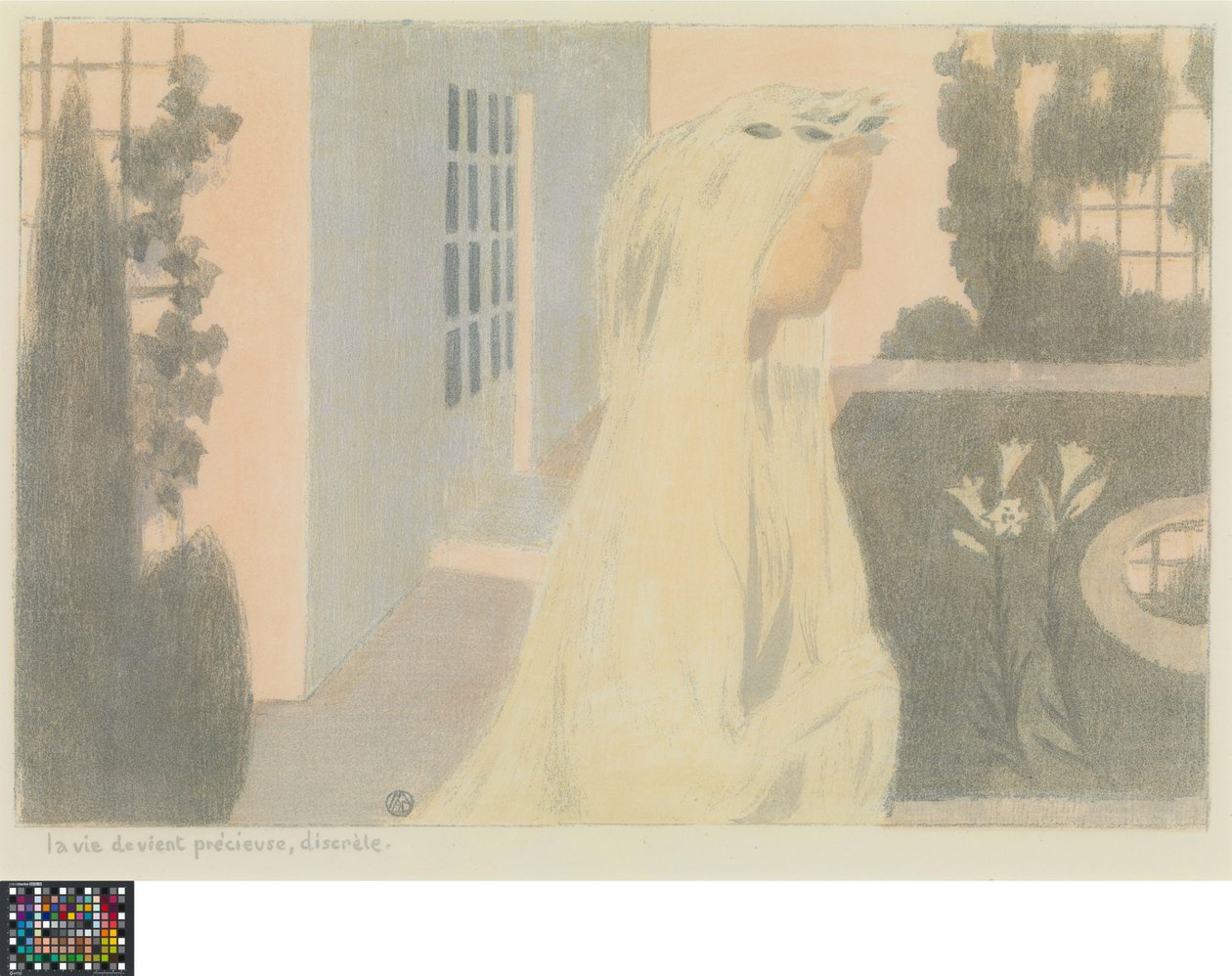 法语: La vie devient précieuse, discrète
荷兰语：La vie devient précieuse, discrète, uit de reeks Amour 作者 莫里斯·丹尼斯（Maurice Denis）