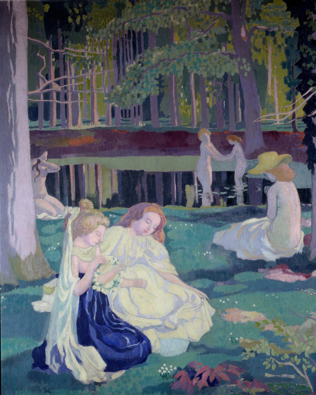 Game of steering wheel (detail) 1900 (oil on canvas) 作者 莫里斯·丹尼斯（Maurice Denis）