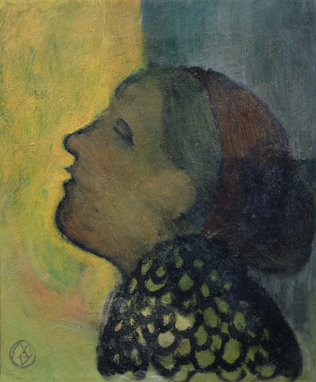 在18.9年的头像中提出了头部 作者 莫里斯·丹尼斯（Maurice Denis）