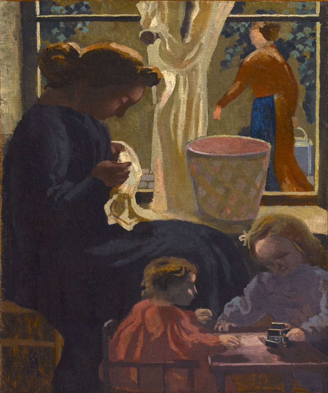 亲密关系或窗前的Ravaudeuse，1903年。 作者 莫里斯·丹尼斯（Maurice Denis）