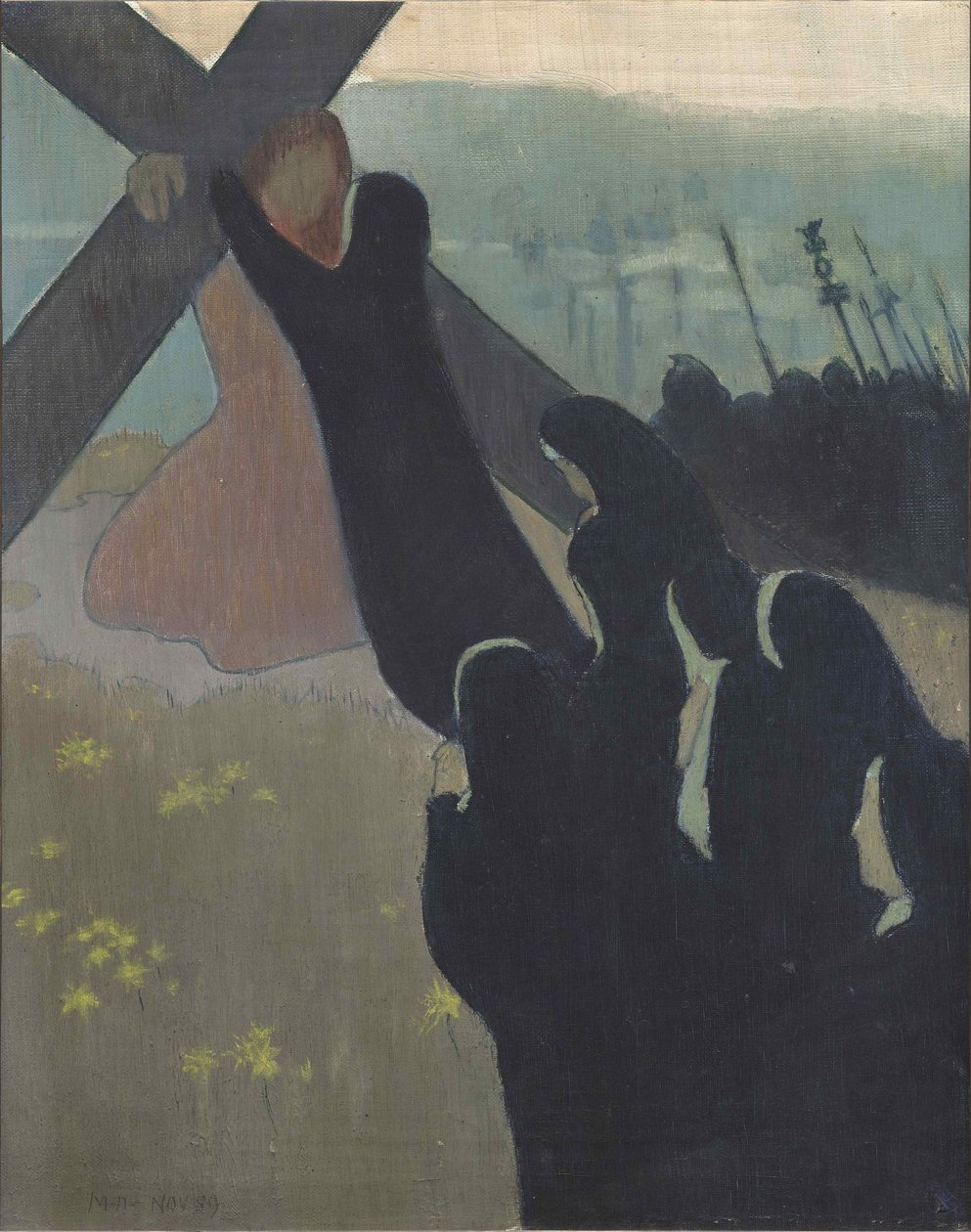 Le Calvaire或Montéeau calvaire，1889年。 作者 莫里斯·丹尼斯（Maurice Denis）