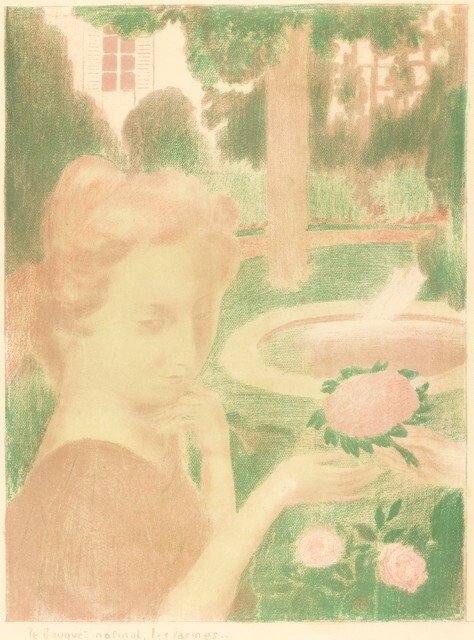 早晨的花束，泪水 作者 莫里斯·丹尼斯（Maurice Denis）
