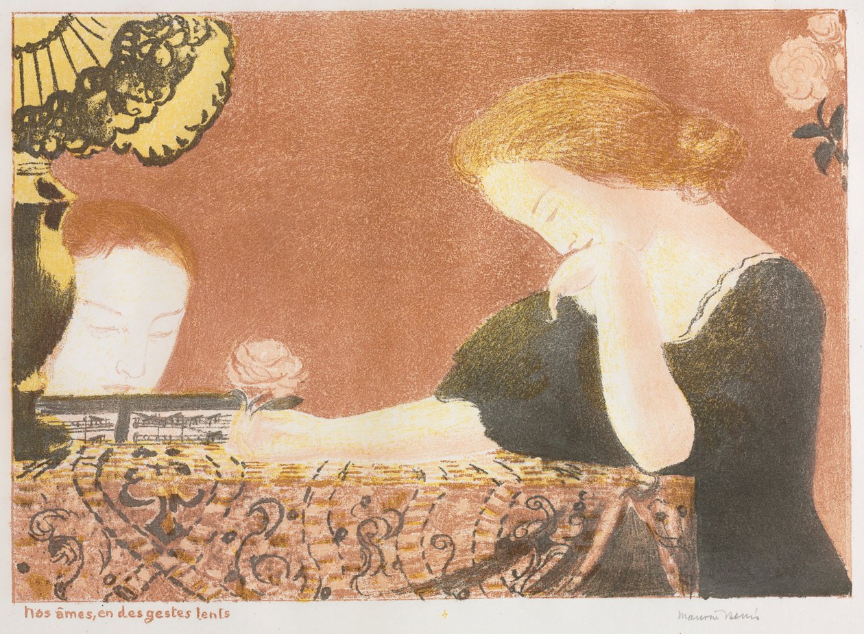 《爱：我们的灵魂》，《轻微的姿态》，1892-1898年出版，1911年。 作者 莫里斯·丹尼斯（Maurice Denis）