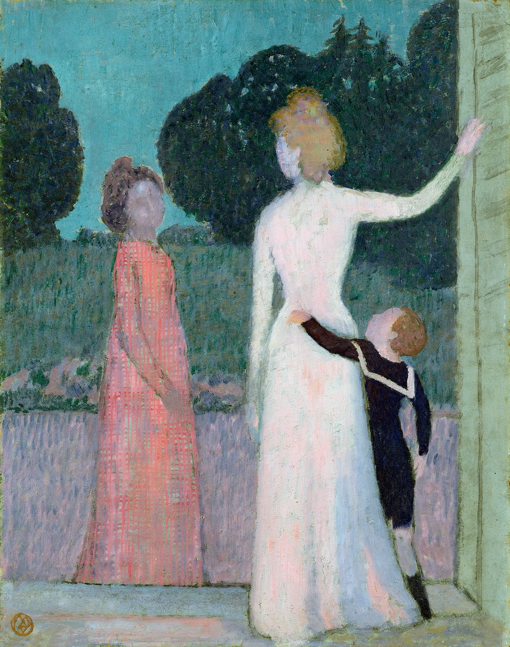 1903年，Adrien Mithouard夫人和她的儿子雅克（纸板上的粉彩） 作者 莫里斯·丹尼斯（Maurice Denis）