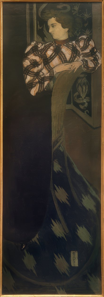 兰森夫人以绿色 作者 莫里斯·丹尼斯（Maurice Denis）