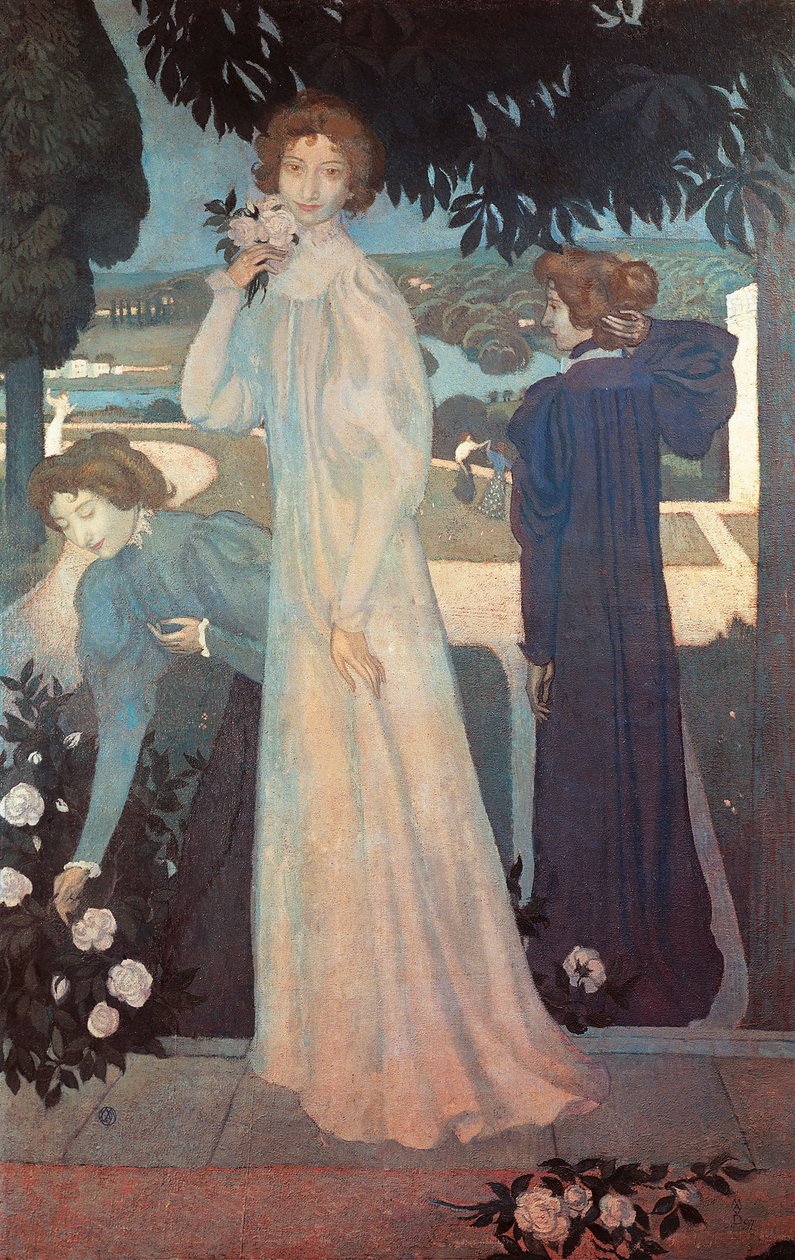 Yvonne Lerolle小姐的三个方面 作者 莫里斯·丹尼斯（Maurice Denis）