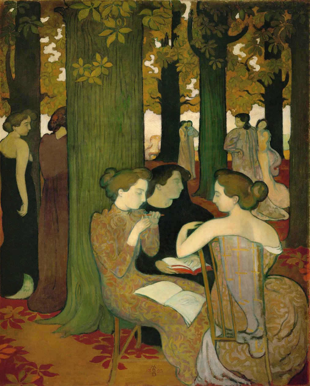 缪斯女神......（布面油画） 作者 莫里斯·丹尼斯（Maurice Denis）