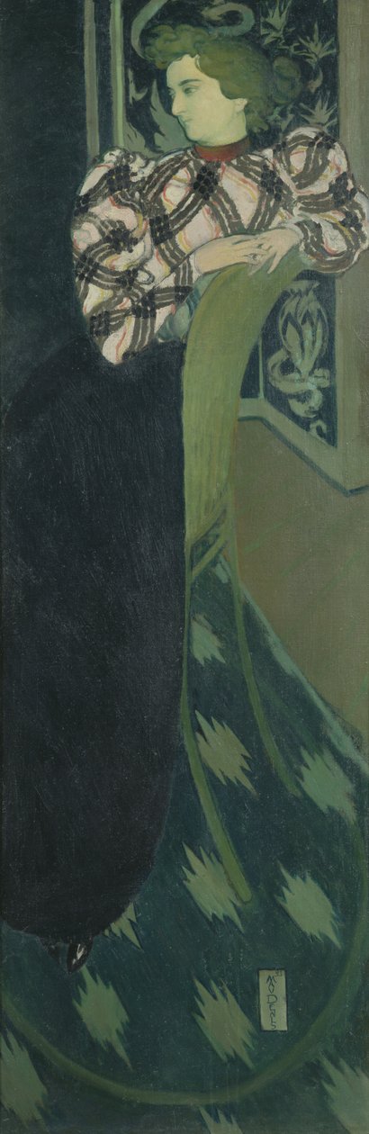 1893年绿色女士Ranson的肖像 作者 莫里斯·丹尼斯（Maurice Denis）
