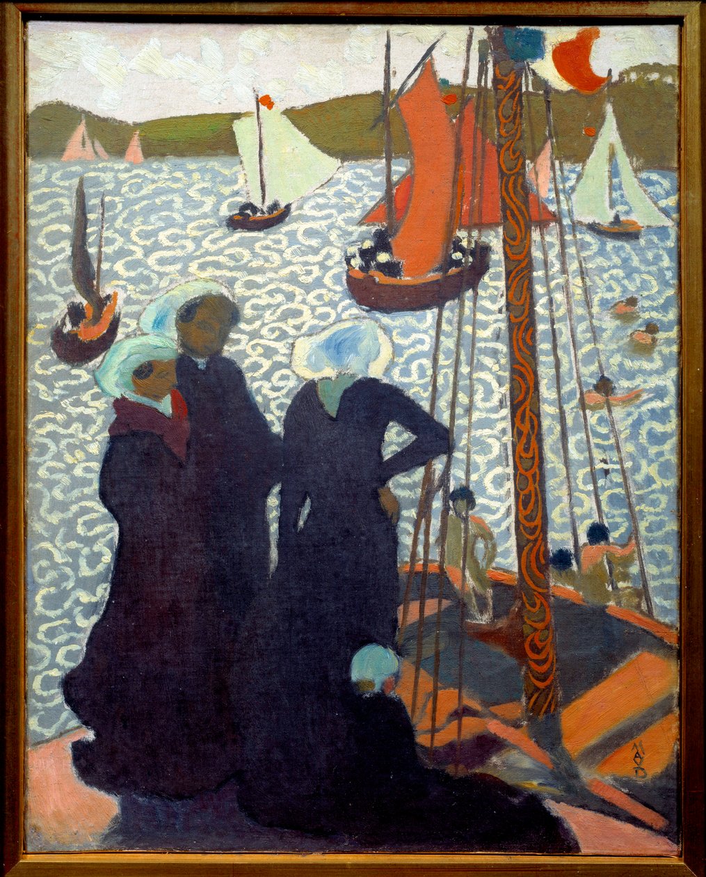 布列塔尼的 "小男孩"（Regates a Perros）。 作者 莫里斯·丹尼斯（Maurice Denis）