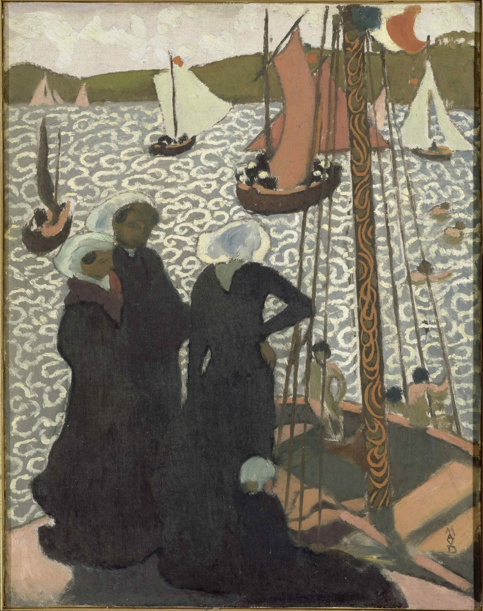佩罗斯·吉雷克（Perros-Guirec）的帆船赛，1892年。 作者 莫里斯·丹尼斯（Maurice Denis）